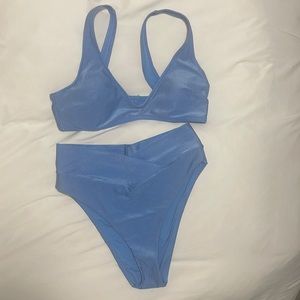 Aerie Ribbed Shine Bikini Top
